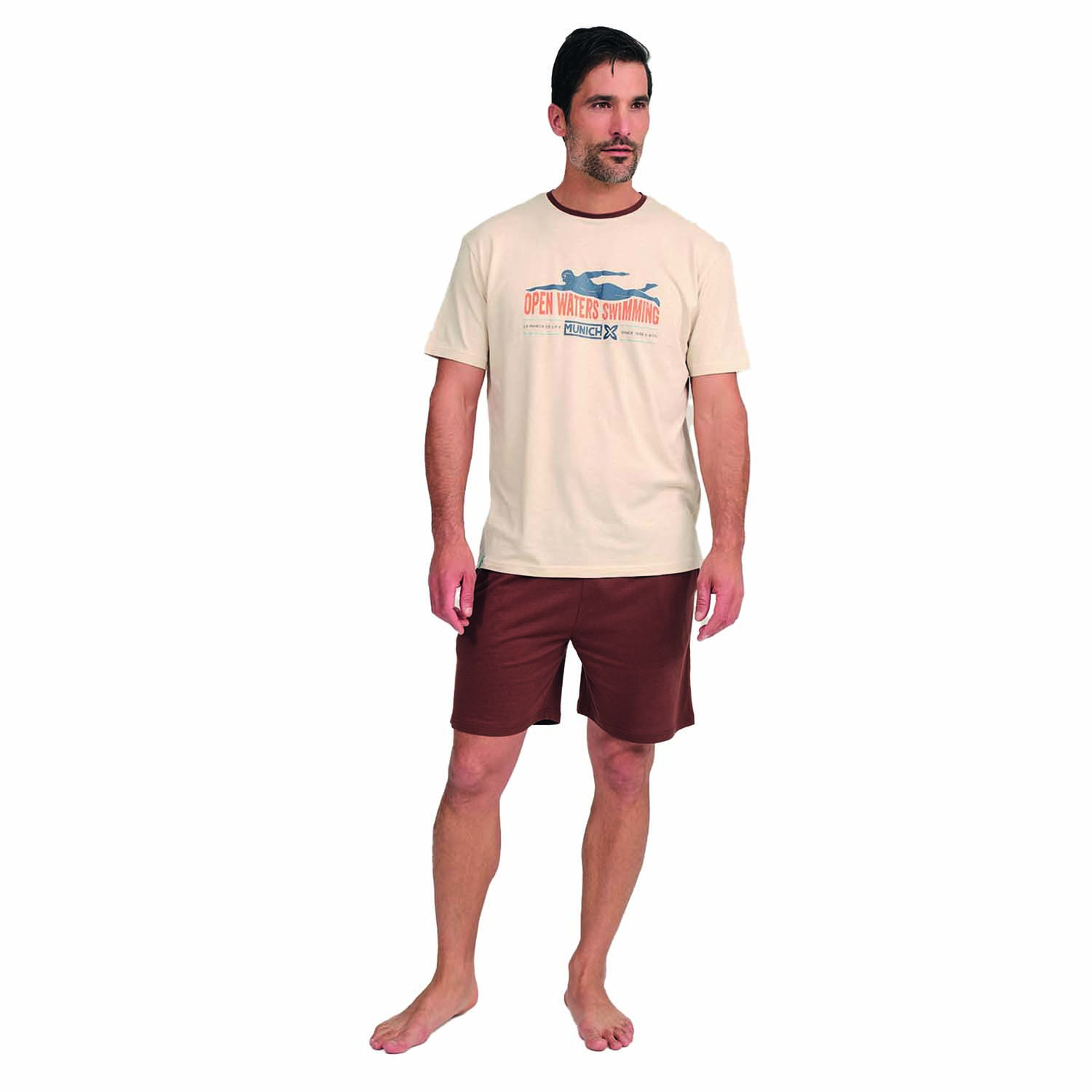 MU8 Kurzarm-Pyjama für Herren Image