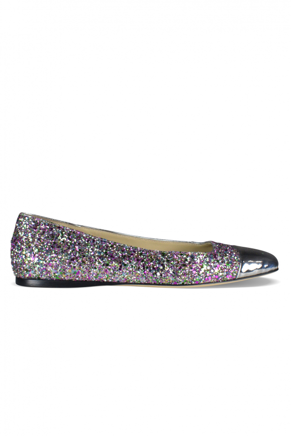Jimmy Choo WATSON Ballerinas Silber EU 38
