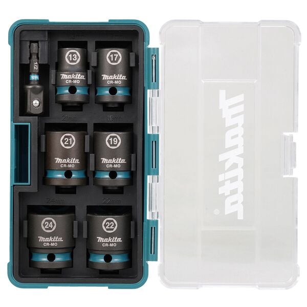 makita 7-tlg. Steckschlüssel-Satz »IMPACT BLACK« schwarz Image