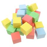 24pcs Foam Block Counting Cubes For Kids Math 1.38 Inch Building Stacking Square Cube For Preschool Crafts Early Math Manipulatives For Preschool Classroom Supplies