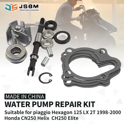 JSBM 250CC Scooter Water Pump Repair Kit For Piaggio Hexagon 125 LX 2T 1998 1999 2000 Honda Helix