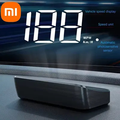 Xiaomi Car Head Up HD Electronics Accessories Display GPS Speedometer Speed KMH Digital HUD