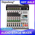 Mixer a 8 canali Depusheng AG8 Mixer audio professionale 99 DSP effetti digitali mixer console audio Console DJ per palco audio