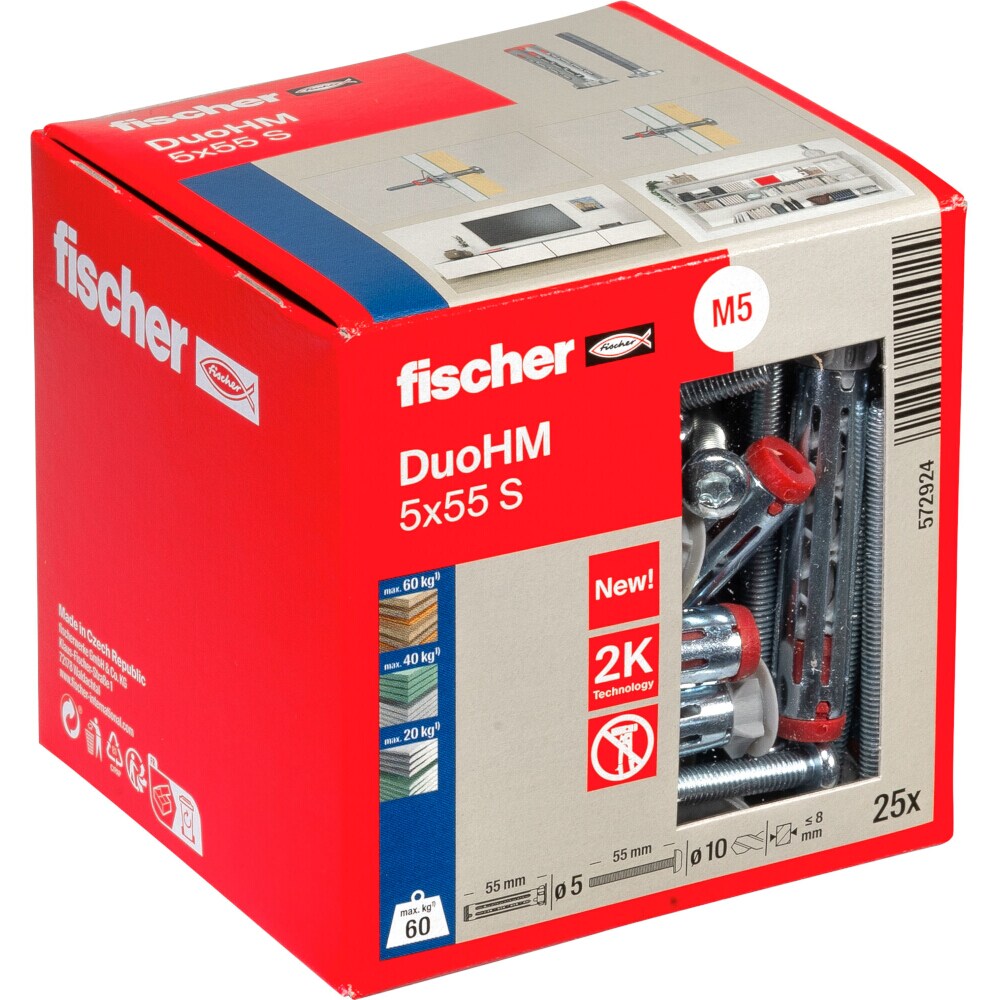 FISCHER Hohlraumdübel DuoHM 5 x 55 S TX Image