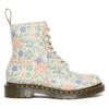 Schnürboots DR. MARTENS "1460 Pascal", Damen, Gr. 41, beige (creme geblümt), Leder, geblümt, modisch, Schuhe, Boots mit Blumenprint