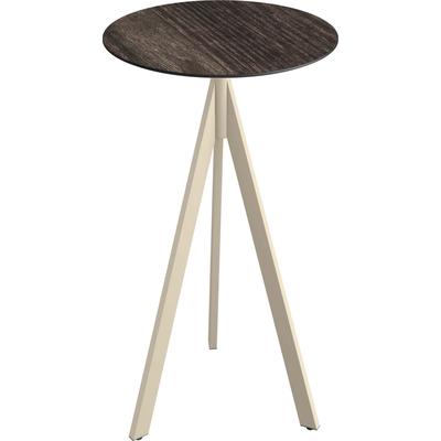 Klapptisch ESSENTIALS "Infinity", sand, riverwashed wood, sandfarben, B:70cm H:110cm T:70cm, Pulverbeschichteter Stahl + HPL Tischplatte, Tische, in verschiedenen Ausführungen Image