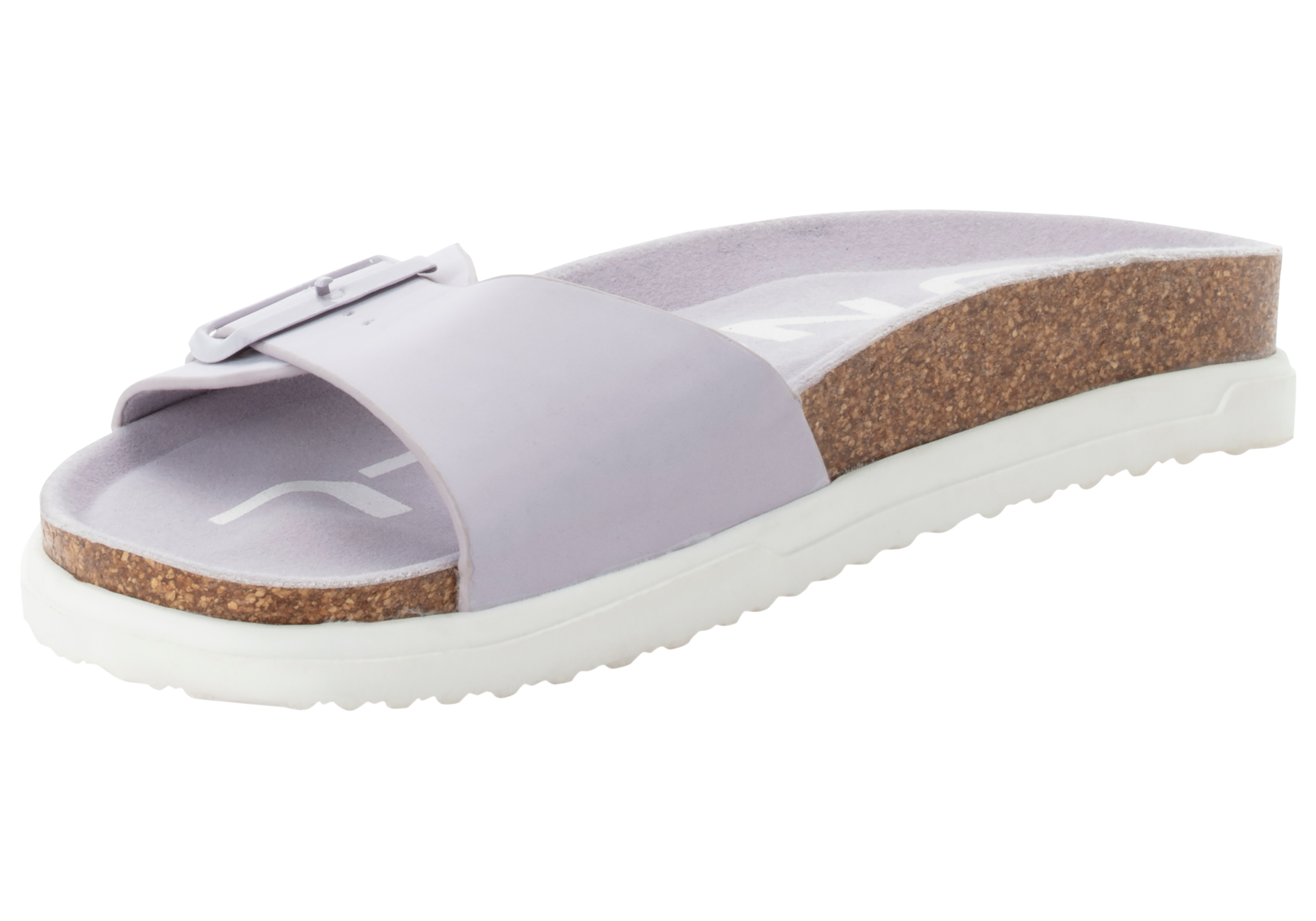 Sandale O'NEILL "SOLANA SLIDER WOMEN LOW", Damen, Gr. 39, lila (misty lila), Synthetik, Schuhe Sandale
