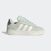 Sneaker ADIDAS SPORTSWEAR "GRAND COURT ALPHA 00S", Gr. 43, linen grün, sanftes weiß, silber metallic, Leder, Synthetik, Textil, sportlich, Schuhe, Design inspiriert vom adidas Campus 00