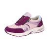 Sneaker WALDLÄUFER "H-JILL", Damen, Gr. 8 (42), rosé, weinrot kombiniert, Veloursleder, Glattleder, Textil, sportlich, Schuhe, Bequemschuh, Komfortschuh in H-Weite, seitlicher Reißverschluss