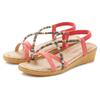 Sandale VIVANCE "Sommerschuh", Damen, Gr. 41, orange (koralle), Obermaterial: 100% Textilmaterial. Futter: 100% Lederimitat. Decksohle: 100% Lederimitat. Laufsohle: 100% Synthetik, mehrfarbig, feminin, Schuhe, mit dezenten Schmuckelementen,...