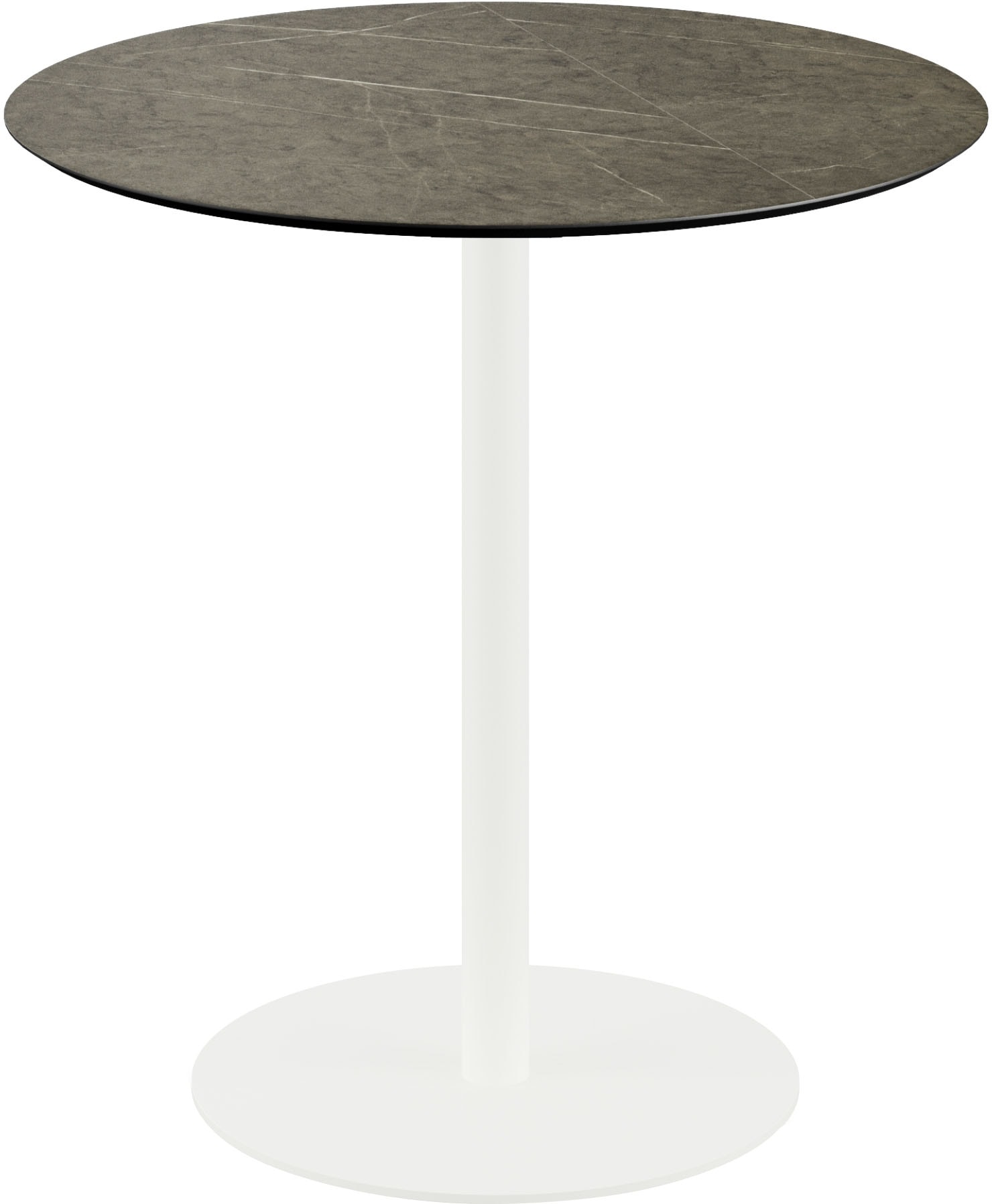 Klapptisch ESSENTIALS "Urban", weiß (weiß, midnight marble, weiß), B:70cm H:73,2cm T:70cm, Pulverbeschichteter Stahl, Tische, in verschiedenen Ausführungen