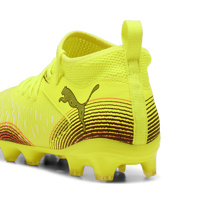 Fußballschuh PUMA "FUTURE 8 MATCH FG/AG JR", Gr. 38, gelb alert, puma schwarz, sun struck, Synthetik, sportlich, Schuhe Image