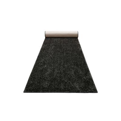 Teppich HOMIE LIVING "Flavio", grau (anthrazit grau), B:200cm H:30mm L:290cm, Polypropylen, Teppiche, Hochflor, gewebt, weich, uni, Wohnzimmer, Schlafzimmer, waschbar Image
