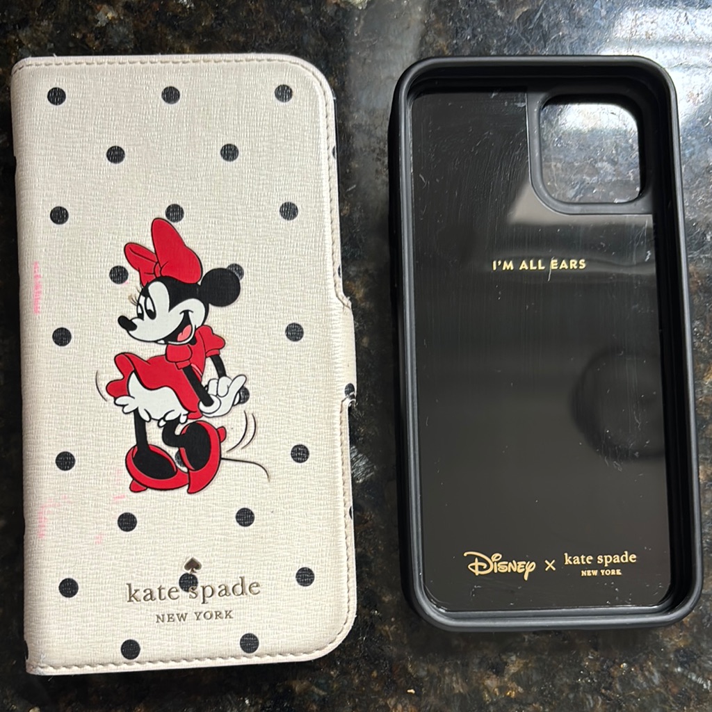 Kate Spade Cell Phones & Accessories | Kate Spade Disney Minnie Mouse Phone Case - White & Black | Color: Black/White | Size: Os