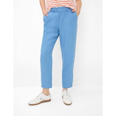 Culotte BRAX "Style MONA S", Damen, Gr. 42, Normalgrößen, blau, 100% Leinen, Hosen Image