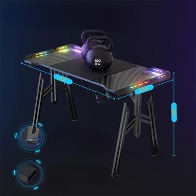 TEMU 120/140/160 Cm Gaming Table Computer Table Work Table M-legs Image
