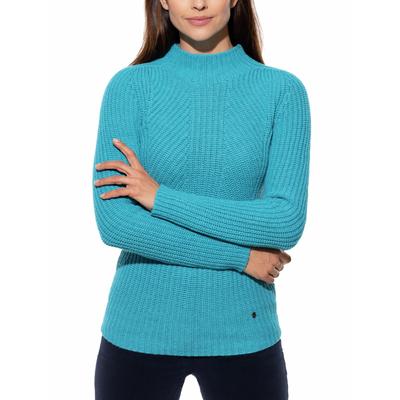 Walbusch Damen Cashmino Pullover Nahtlos Blau Image