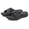 Badepantolette VENICE BEACH, Damen, Gr. 38, schwarz (schwarz, grau), Obermaterial: 100% Textilmaterial. Futter: 100% Textilmaterial. Decksohle: 100% Synthetik. Laufsohle: 100% Synthetik, gemustert, mehrfarbig, casual, Schuhe, Pantolette, Mule,...