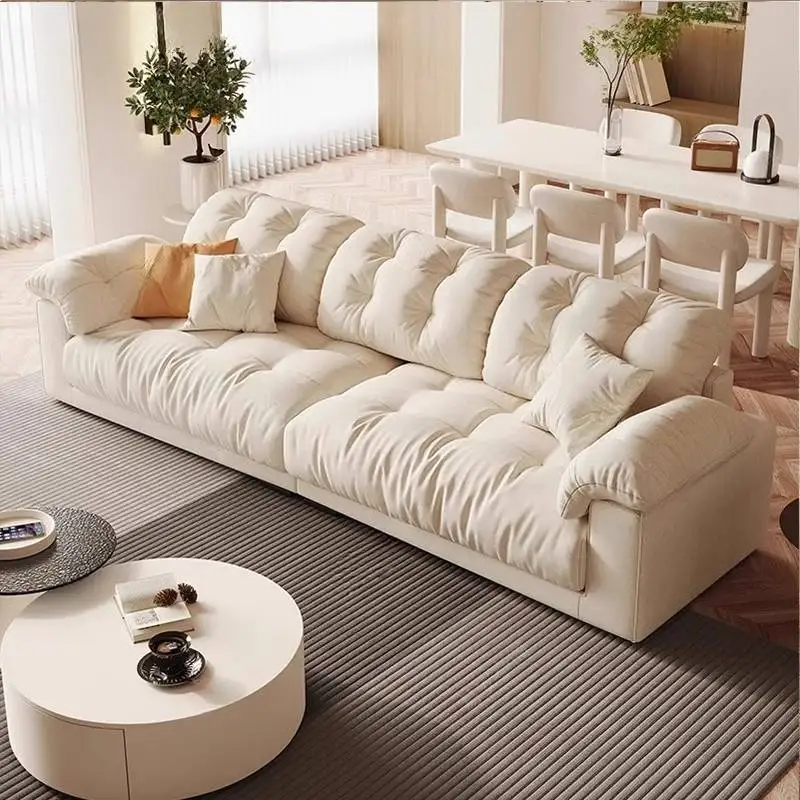 Nordic Moderne Wohnzimmer Sofa Luxus Designer Flauschigen Loveseat Faul Sofa Lounge Cloud Divano Da Soggiorno Möbel Hause