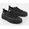 Sneaker BUFFALO "MADISON", Damen, Gr. 40, schwarz, Textil, sportlich, Schuhe, Freizeitsneaker, Halbschuh, Schnürschuh mit Memory Foam Fußbett
