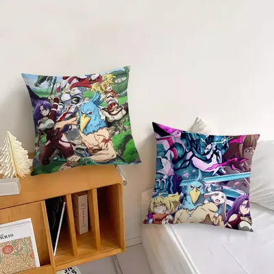 Anime Shangri-La Frontier weiche Kissenbezüge für Bauernhaus-Sofa-Dekoration, Heimdekoration und Image
