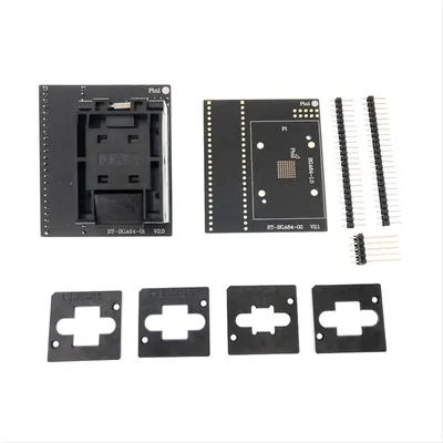 Y06A 1 Set BGA64 Adapter Burning Seat for RT809H Programmer RT-BGA64-01 V2.0 Socket 4pcs Limiter