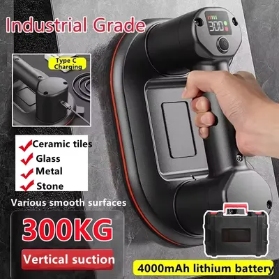 300KG Load Large Electric Vacuum Suction Cup Display Heavy-Duty Hand-held Strong Suckers Air Pump