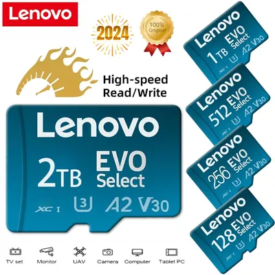 Lenovo 128GB 256GB 512GB SD Card Memory Card Micro TF High-Speed 4K Camera Android Phone Tablet
