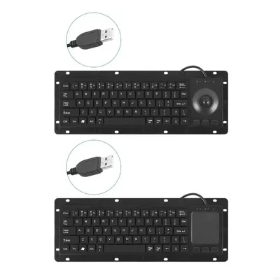 U2JE Industrial USB Keyboards with Touchpads USB Touches Board for Harsh Environment