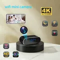 Versione recentemente aggiornata, mini telecamera FHD 4K, alta definizione, visione notturna a infrarossi, rilevamento del movimento, visualizzazione remota WIFI