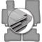 Tapis de voiture gris pour Mercedes C W205 break, berline (2015-)