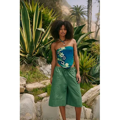 Menorca Slouchy Capris by free-est at Free People in Myrtle, Size: XS