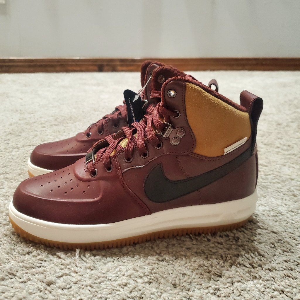 Nike Shoes | Brand New Nike Lunar Force 1 Duck Boots In Barkroot Brown/Black Size 6y | Color: Black/Brown | Size: 6bb