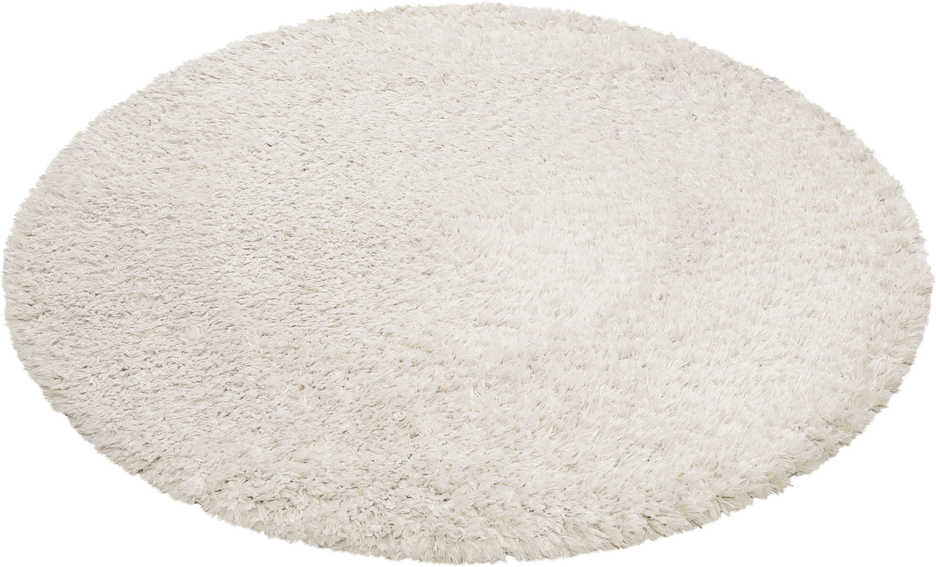 Hochflor-Teppich ESPRIT "YOGI ESP-096", beige, B:80cm H:50mm L:80cm Ø:80cm, Polyester, Teppiche, flauschiger weicher Flor, 100% recyceltem PET, Wohnzimmer Image