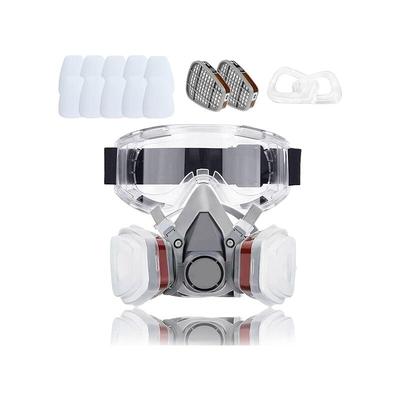 Aiperq - Schutzmaske 18 in 1, Malermaske, wiederverwendbar mit Anti-Staub-Filter, Atemgasmaske mit