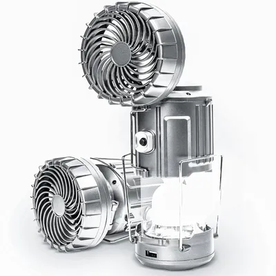 Camping Lanterns with Fan,Solar Camping Fan Charging for Phone,Rechargeable LED Lanterns Camping Fans for Tents Treking Gear
