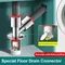 Washing Machine Downpipe Three-way Water Distributor Drainage Channel Anti-odor and Anti-overflow Special Floor Drain Connector