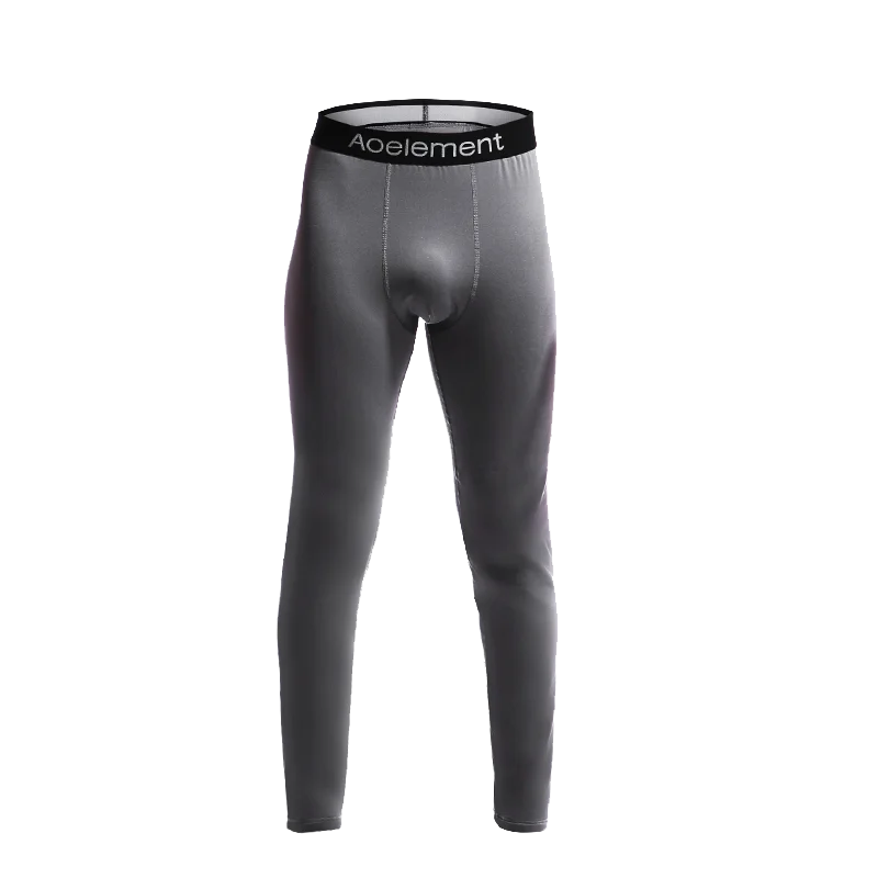 Lange Unterhosen für Herren, einteilig, plus dünne Fleece-Unterhosen, Jugendlinien-Hosen, Thermohosen, schlanke Herbst- und Winter-Leggings aus Baumwolle Image