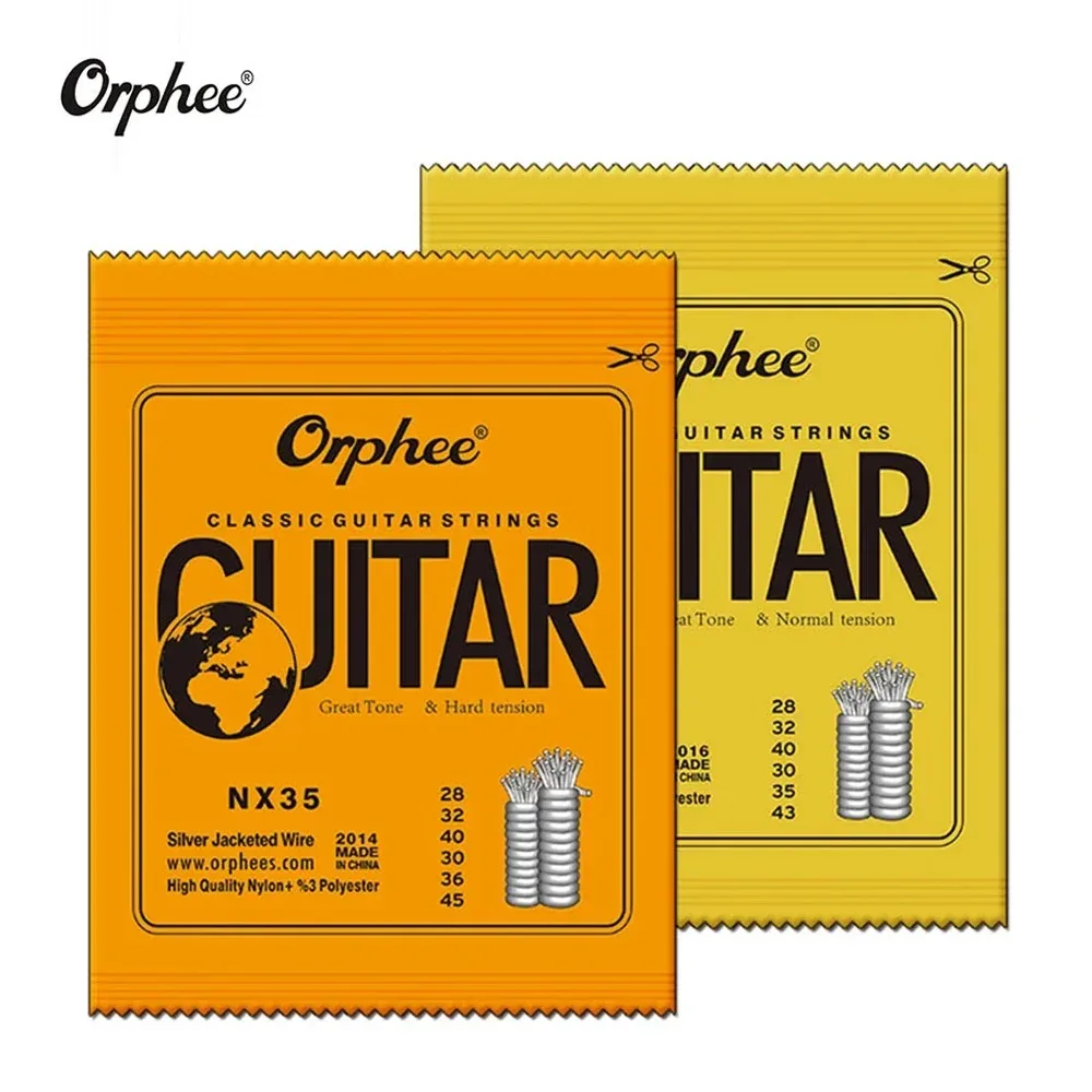 Orphee klassische Gitarren saiten 6 Saiten Set nx35/nx36 versilberter Draht Nylon Polyester klassische Gitarren teile & Zubehör Image