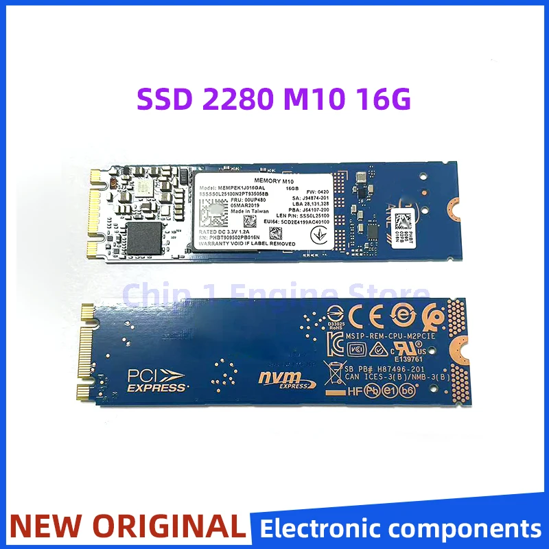 1/2/5/10PCS Neue & original speicher M10 Interne Solid State Drive M10 M.2 2280 16GB SSD PCIE NVME 3,0 anwendbar auf Intel Optane Image