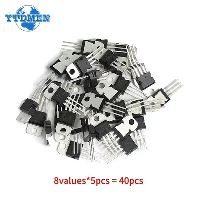 40 teile/los Mosfet Transistor Kit LM317T L7805 L7806 L7809 L7812 L7815 L7905 L7909 TO-220 Image