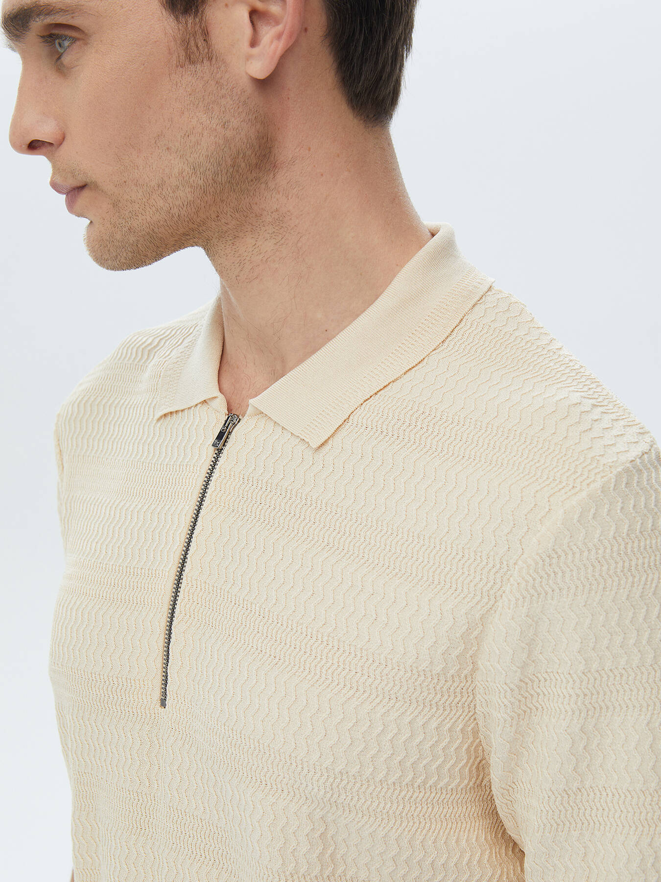 Jacquard-Strickpullover mit Rollkragen Image