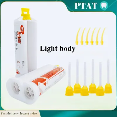Dental 50ml/1pc Impression Material Light Body Silicone Rubber Elastomeric Dental Silicone