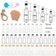 50 Pz 30-150 ml Mini Bottiglie di Licore di Plastica Con Coperchio In Alluminio Trasparente Contenitore di Liquido Da Viaggio Riutilizzabile Per La Decorazione Della Festa Nuziale