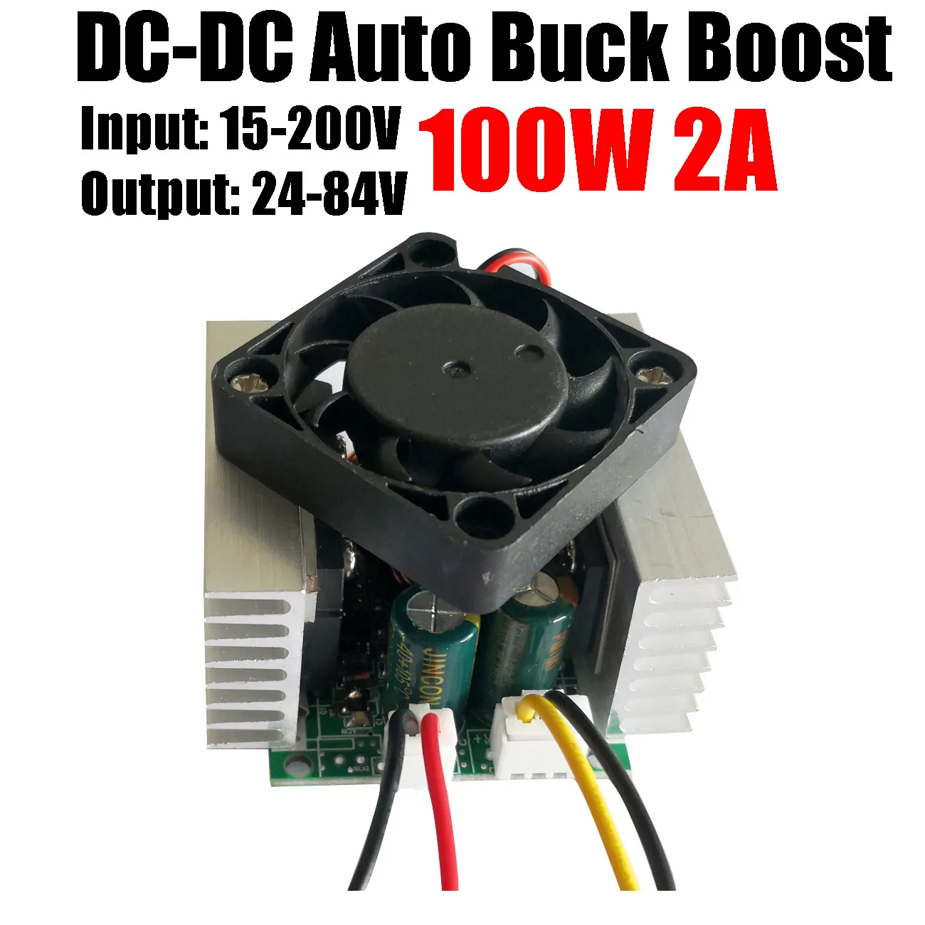 Convertitore Buck Boost automatico DC-DC da 100 W 2A 15 V-200 V a 24 V-84 V 72 V 60 V 48 V 36 V 24 V Step UP Down Modulo di alimentazione regolatore di tensione