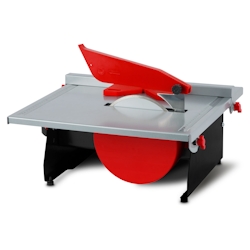 EBERTH Fliesenschneider 600 W, 180 mm Trennscheibe, mit Wasserwanne, Anschlägen und 45° Neigung Image