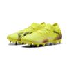 Fußballschuh PUMA "FUTURE 8 MATCH MxSG Fußballschuhe Erwachsene", Gr. 41, gelb alert schwarz sun struck pink, Obermaterial: Synthetik, Textil; Futter: Synthetik, Textil; Innensohle: Textil; Laufsohle: Synthetik, Schuhe