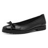 Ballerina TAMARIS, Damen, Gr. 40, schwarz, Leder, Lederimitat, klassisch, Schuhe, Blockabsatz, Pumps, Businesschuh mit hübscher Textil-Schleife