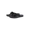Zehentrenner TOMMY HILFIGER "MOLDED HILFIGER WEB BEACH SANDAL", Herren, Gr. 43, schwarz, Textil, Flechtoptik, sportlich, Schuhe, Sommerschuh, Flats, Strandschuh mit seitlichem Logoschriftzug