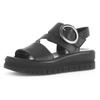 Keilsandalette GABOR, Damen, Gr. 41, schwarz, Nappaleder, unifarben, modisch, Schuhe, Sommerschuh, Riemensandale, Bequemschuh mit Best Fitting-Ausstattung